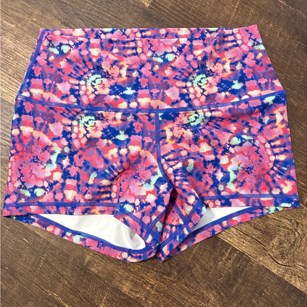 Vibrant Tie-Dye Athletic Shorts for Women